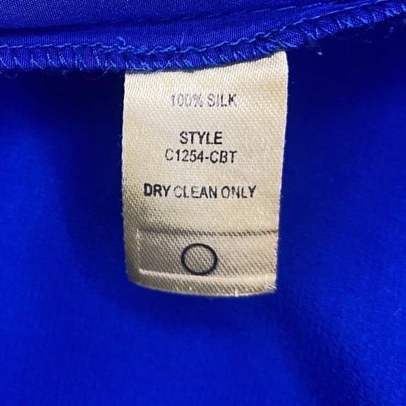 Silk Cobalt Dress - Picture 2 of 10